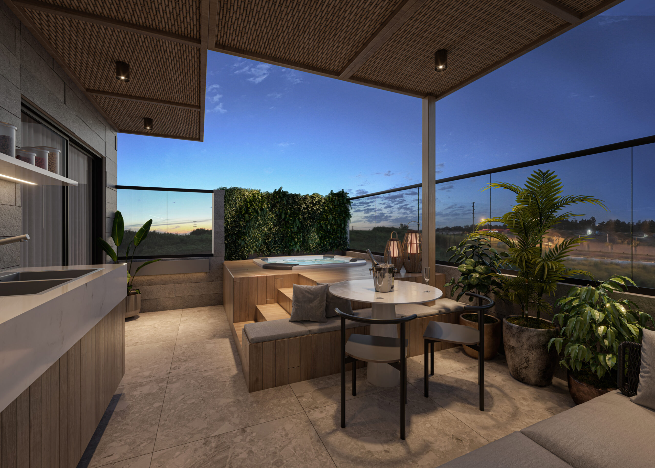 Gourmet rooftop